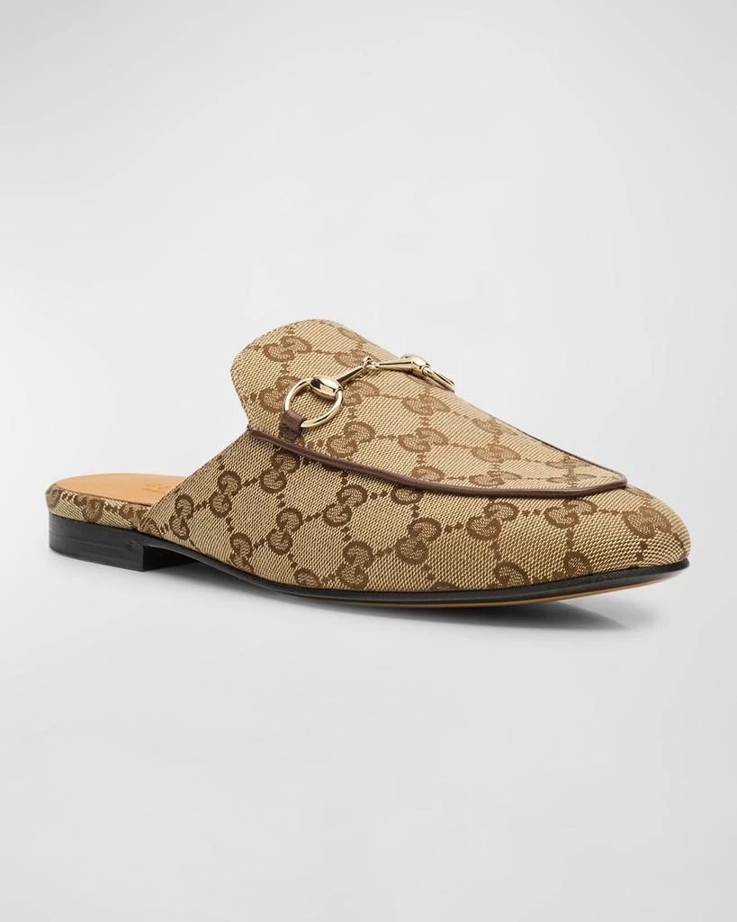 Gucci Princetown GG Canvas Bit Loafer Mules 2