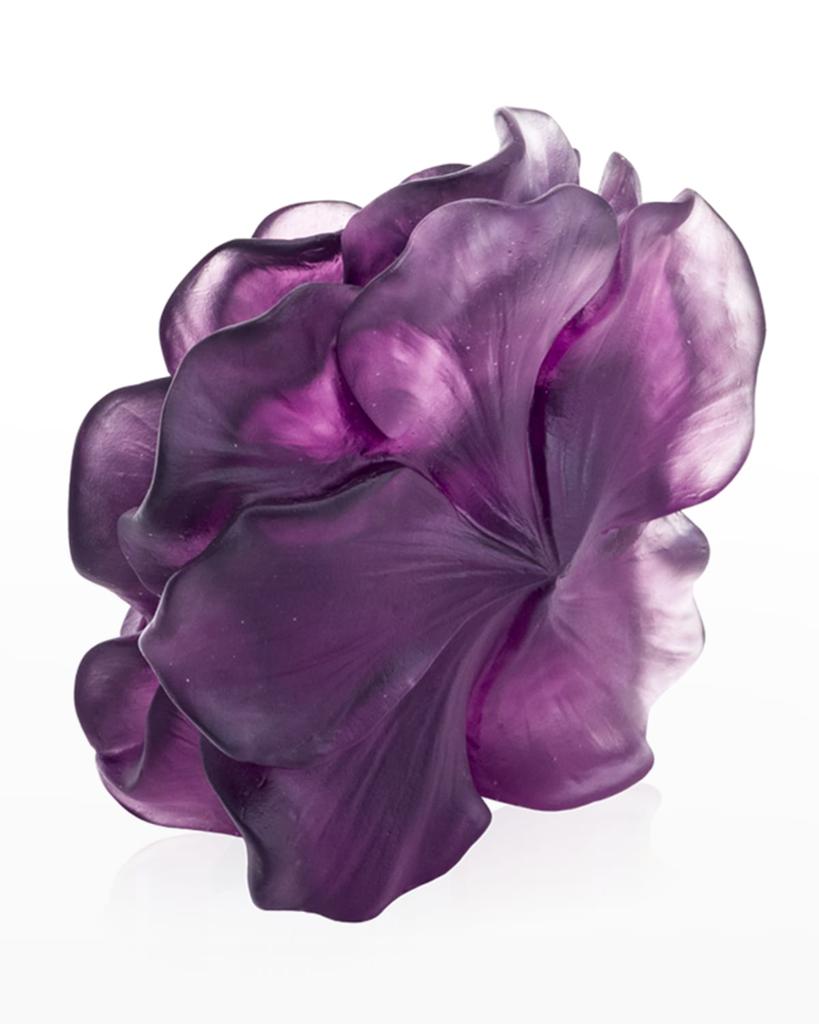 Daum Camelia Violet Decorative Flower