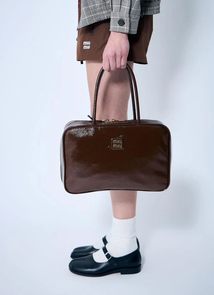 Miu Miu Beau Naplak Patent Shoulder Bag 2