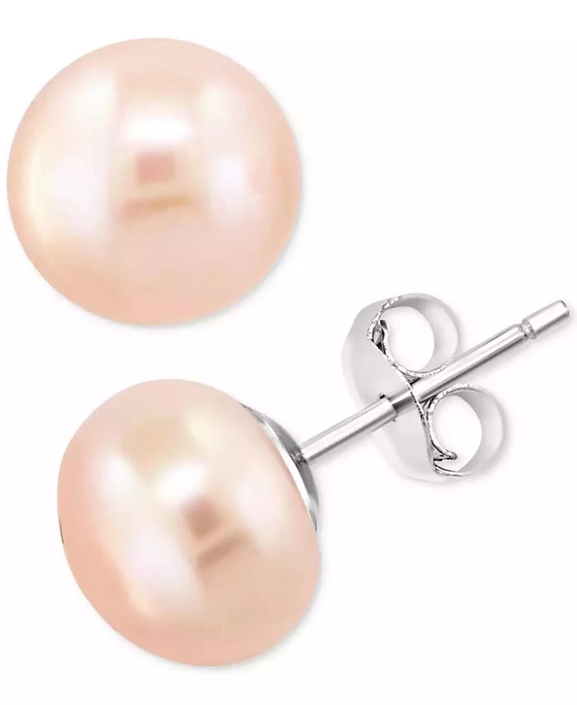 Effy EFFY® 3-Pc. Set Pink, Peach, & White Cultured Freshwater Pearl (9mm) Stud Earrings in Sterling Silver 4