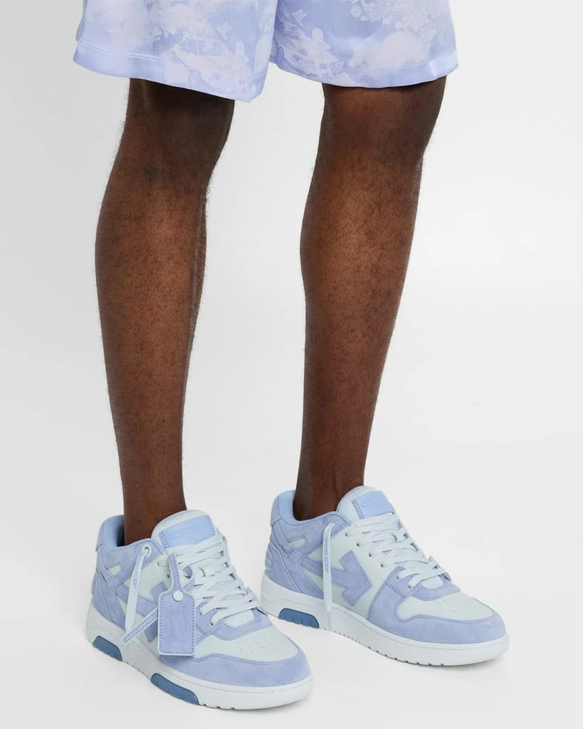 Off-White Men's Out Of Office Suede Low-Top Sneakers 2