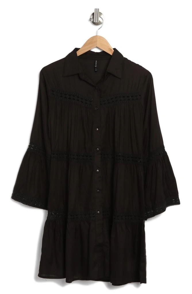 BOHO ME Lace Stripe Bell Sleeve Dress 3