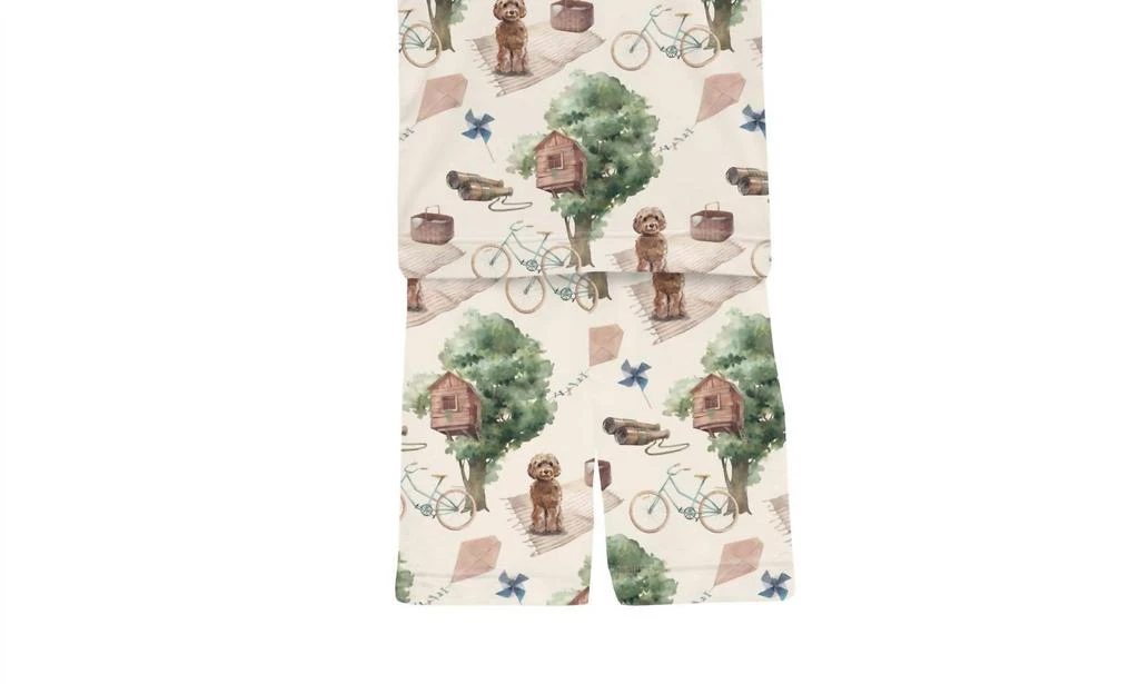 KICKEE Kickee - Kids' Short Sleeve Pajama Set With Shorts