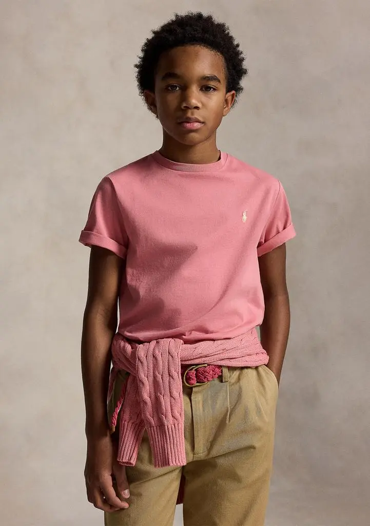 Boys 8-20 Cotton Jersey Crewneck Tee