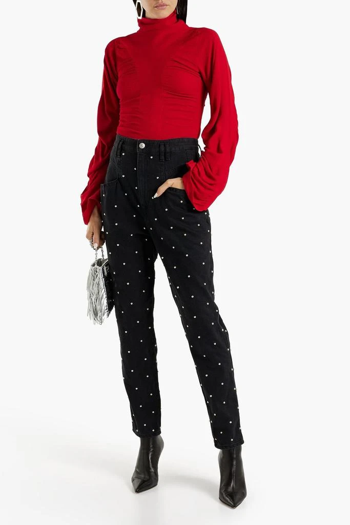 Isabel Marant Studded high-rise tapered jeans 2