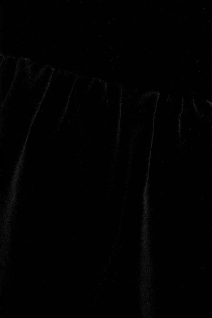 IRIS & INK Delilah cotton-blend velvet mini dress 4