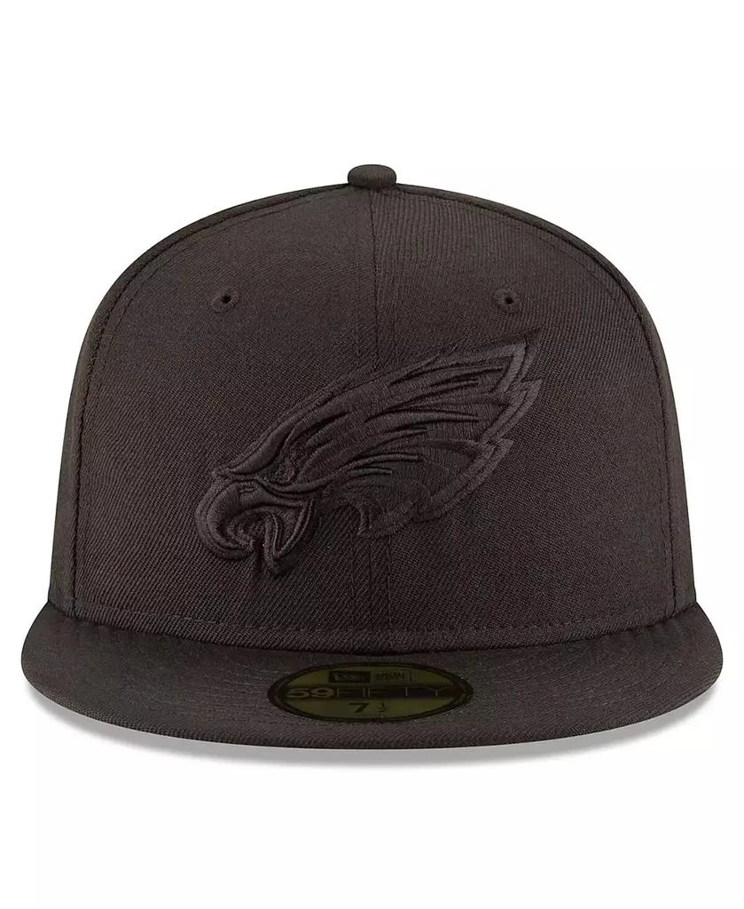 New Era Men's Black Philadelphia Eagles Super Bowl LIX Champions Tonal Side Patch 59FIFTY Fitted Hat 4