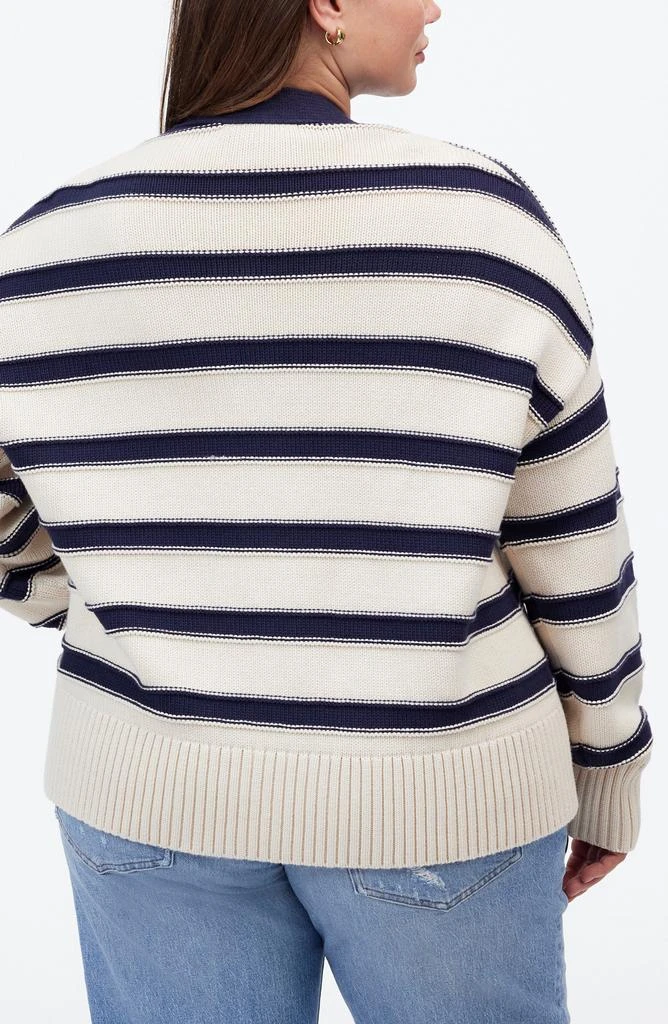 Madewell Stripe Oversize Cotton Cardigan 4
