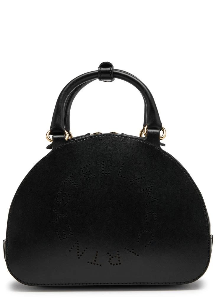 Stella McCartney Logo faux leather top handle bag 1