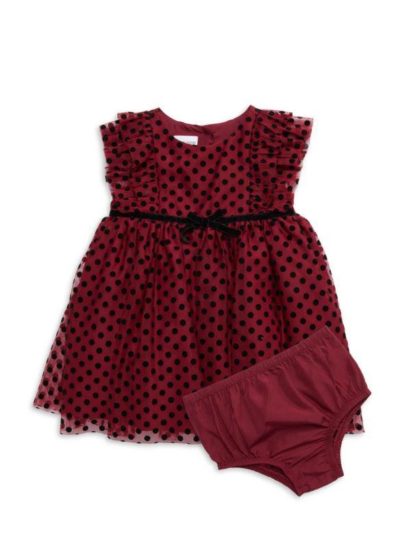 Pippa & Julie ​​Baby Girl's Two-Piece Polka Dot Dress & Bloomers Set 1