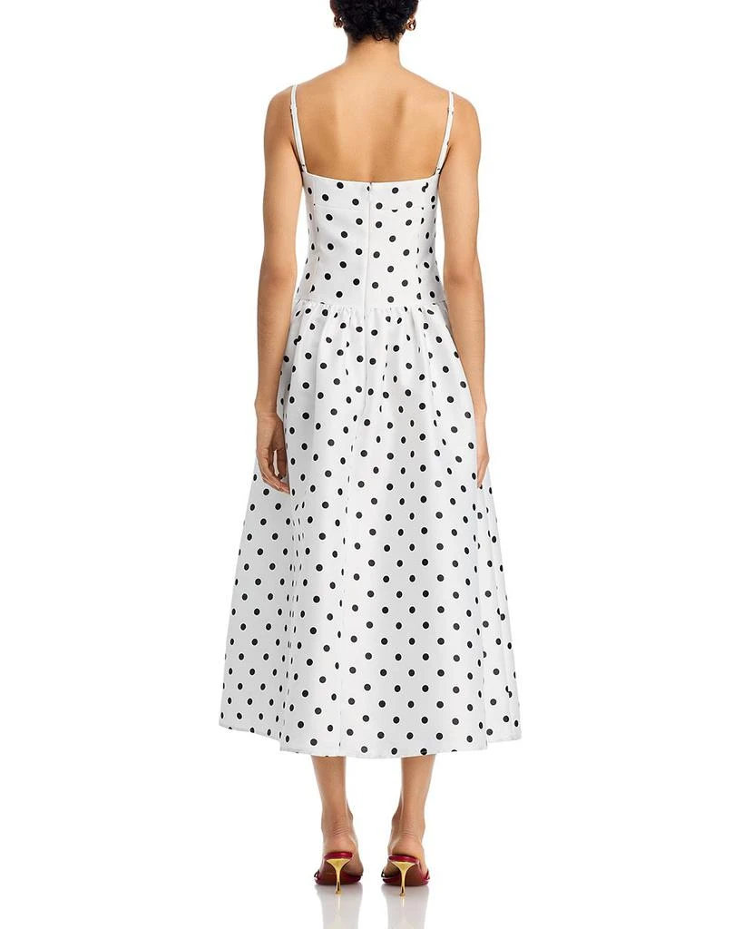 French Connection Strappy Polka Dot Midi Dress 4
