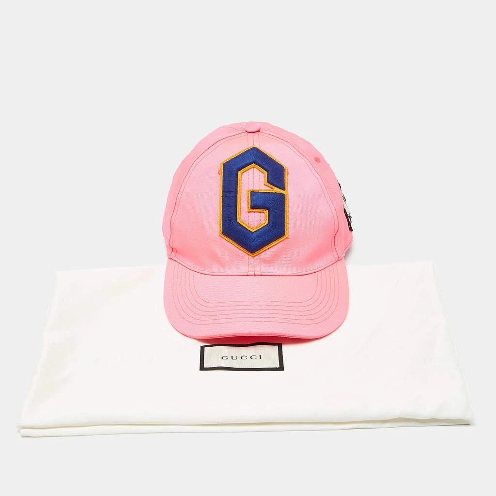 Gucci Gucci Neon Pink G Skull Patch Detail Baseball Cap L 9