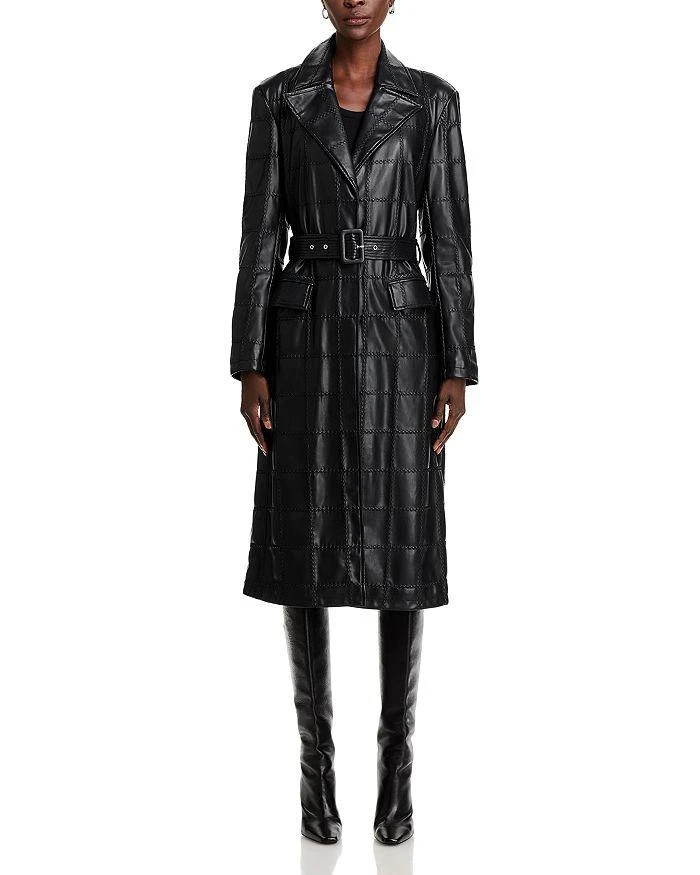Bagatelle Faux Leather Trench Coat 7