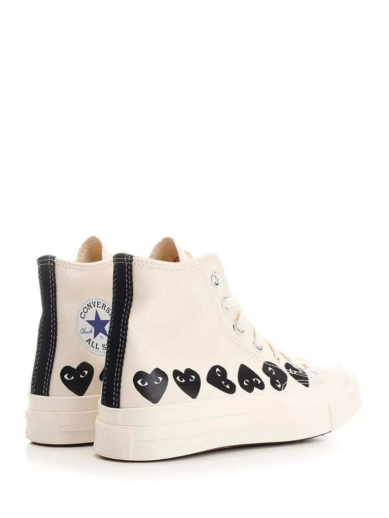 Comme des Garçons Play Ivory chuck Taylor High Top Sneakers 3