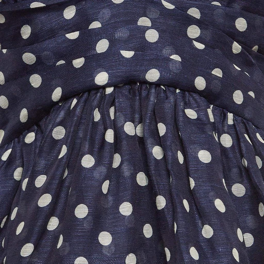 Zimmermann Zimmermann Blue Polka Dots Linen Blend Halter Neck High Tide  Midi Dress M - Dresses & Skirts - Free Shipping - BeyondStyle