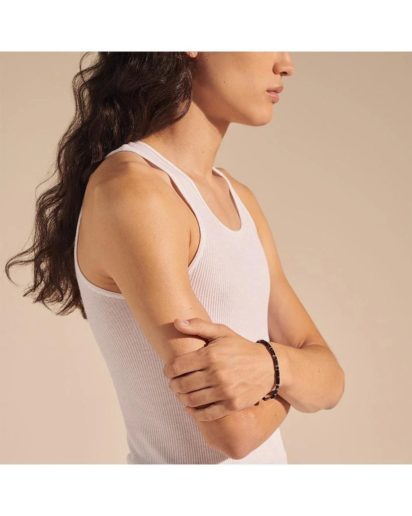 John Hardy Men
s Sterling Silver Classic Chain Onyx 
Hematite Bead Heishi Bracelet 2