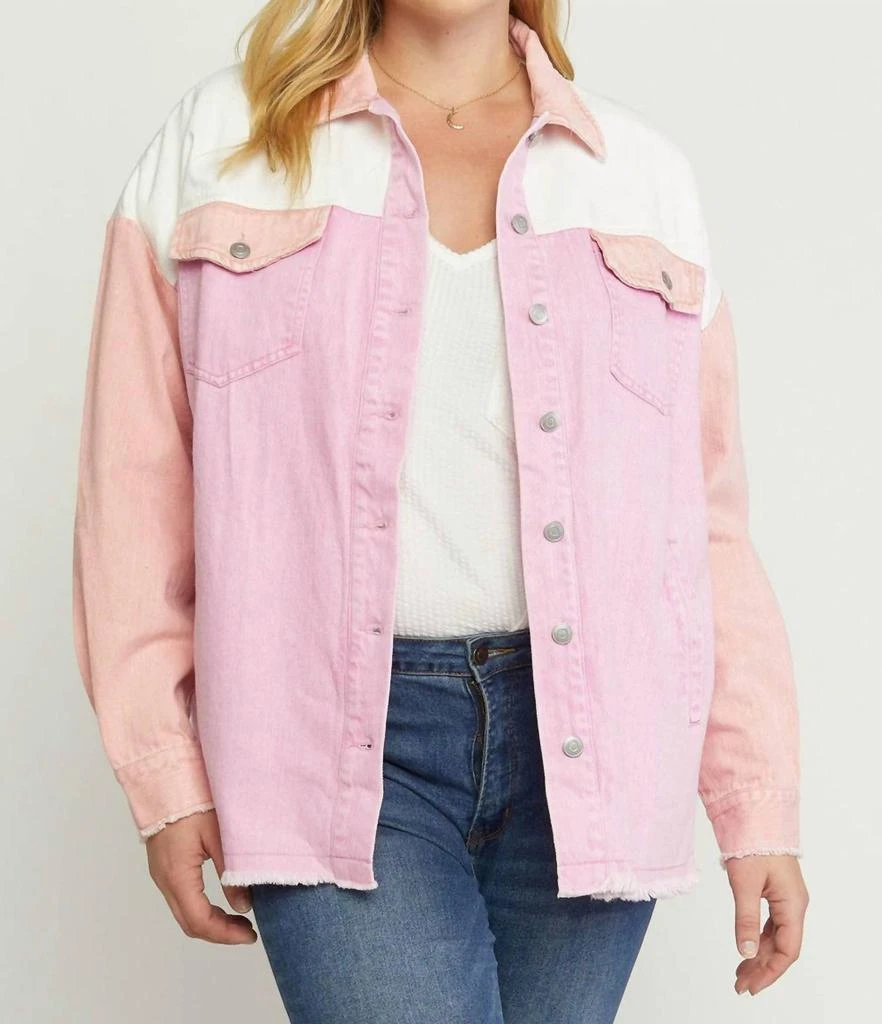 Entro Entro - Colorblock Denim Jacket 2