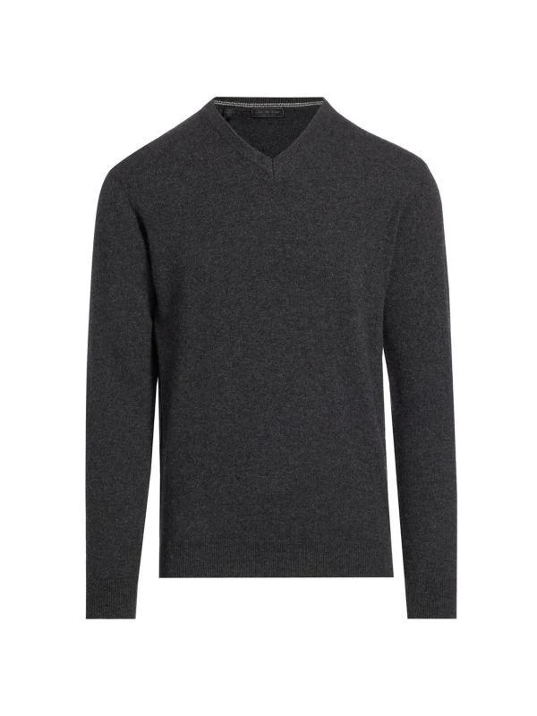 Saks Fifth Avenue ​COLLECTION Cashmere V-Neck Sweater 6