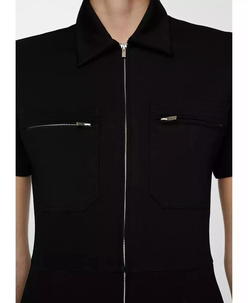 Mango Women's Long Chest-Pocket Jumpsuit 4