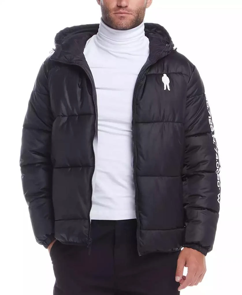 Space One Men's NASA Inspired Reversible Puffer Jacket 4