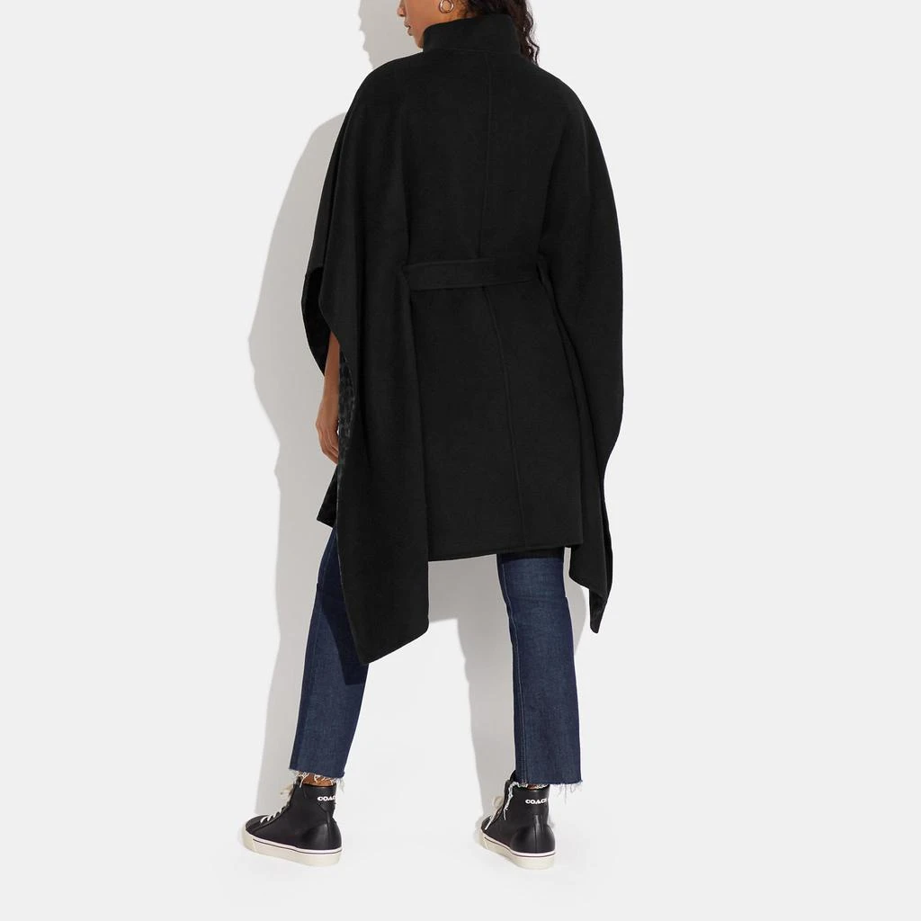 Coach Double Face Wool Cape 2
