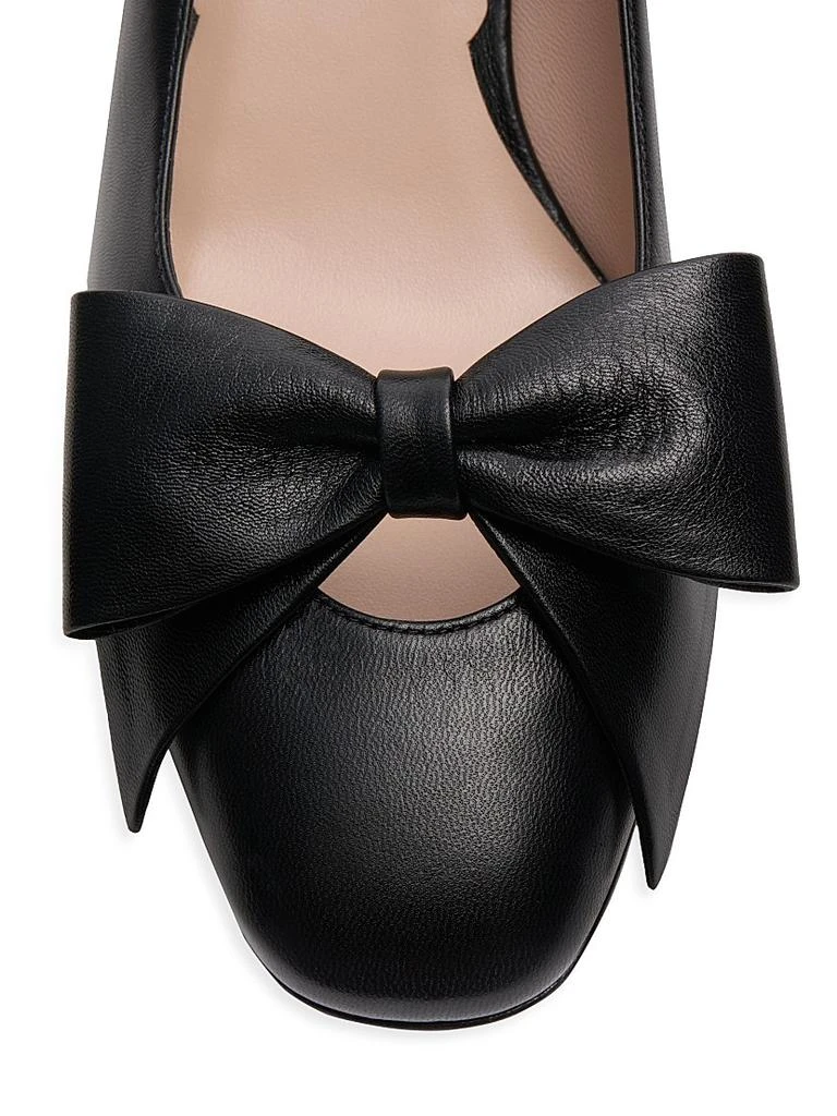 Valentino Bow Kidskin 45MM Pumps 5