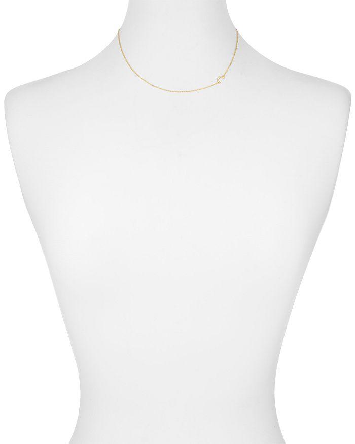 Argento Vivo Asymmetrical Initial Necklace in 18K Gold-Plated Sterling Silver, 16"