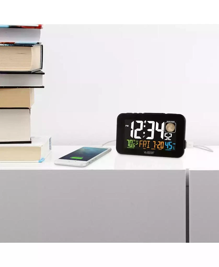 La Crosse Technology Color LED Alarm Clock with USB Charging Port 3