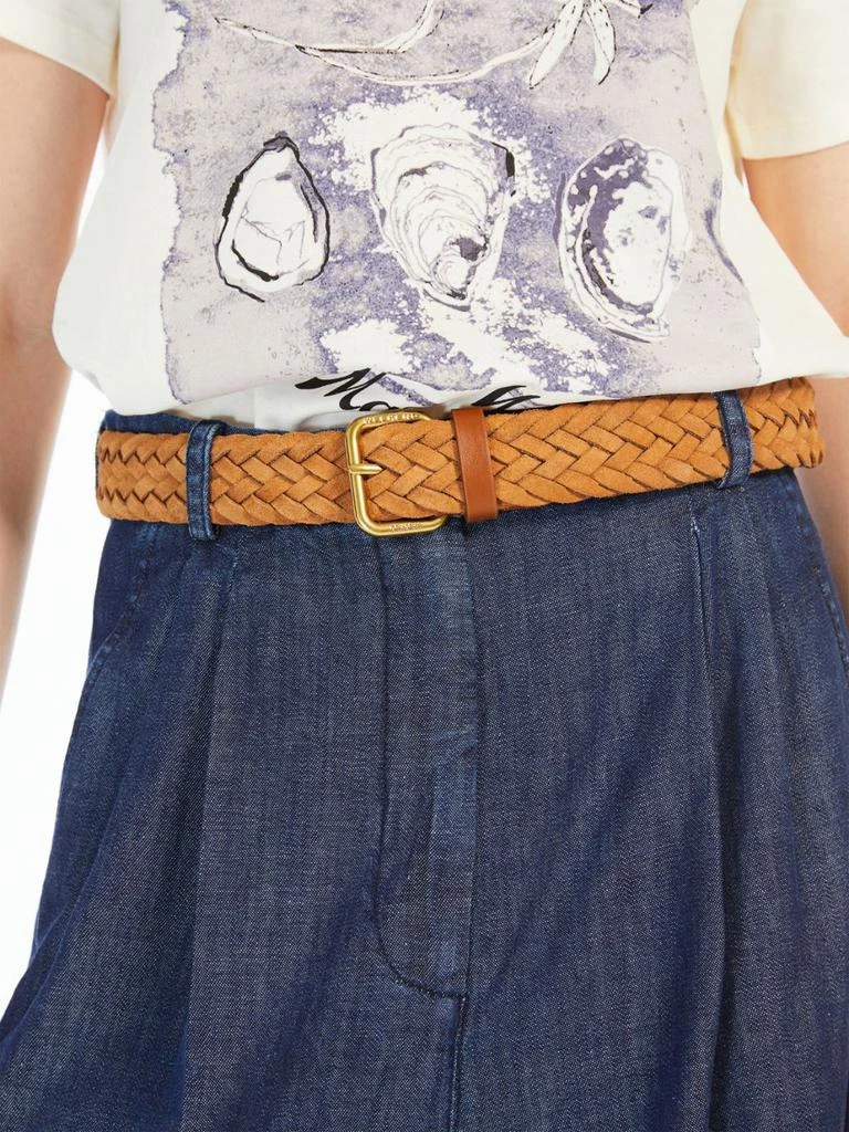 Weekend Max Mara Woven suede belt 3