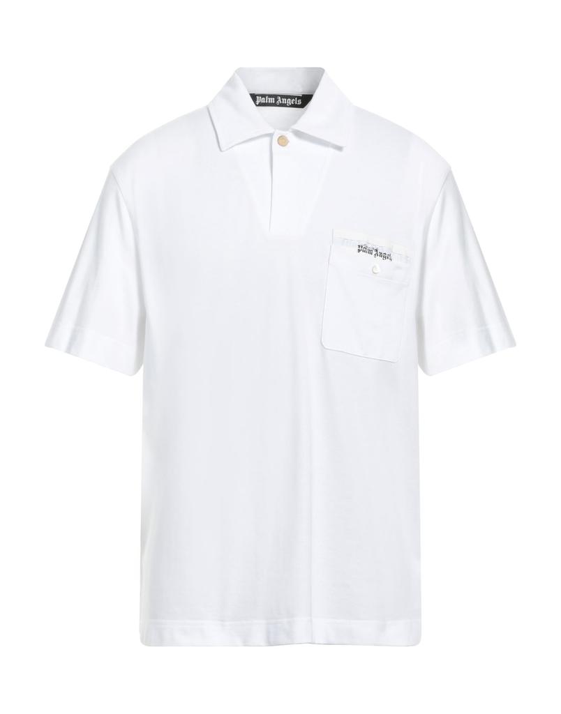 Tシャツ・カットソー PALM ANGELS Women Polo Shirts PWGB012S24FAB0010310 White PALM ANGELS | White Men's Polo Shirt | YOOX