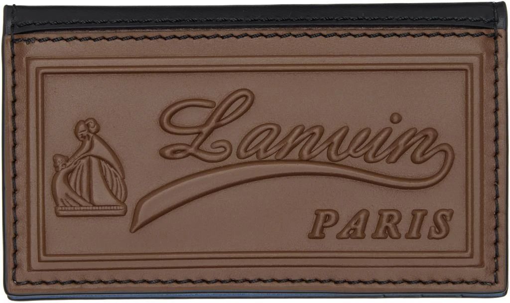 Lanvin Black 
Brown 
Catch By Lanvin
 Two Fold Card Holder