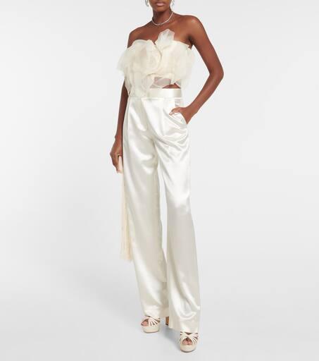 Danielle Frankel Macie silk organza bustier
