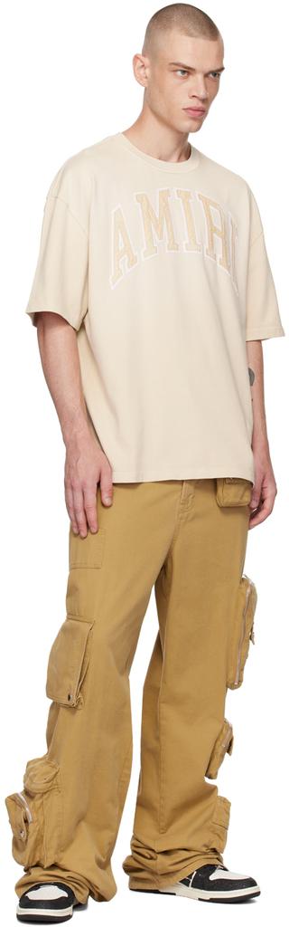 Beige Vintage Oversized T-shirt – On Sale Now with Up to 53% Off