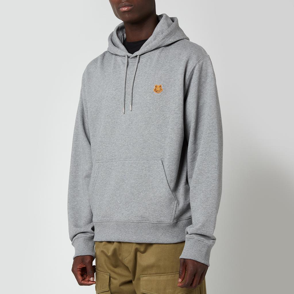 Kenzo Men
s Tiger Crest Classic Hoodie - Dove Grey