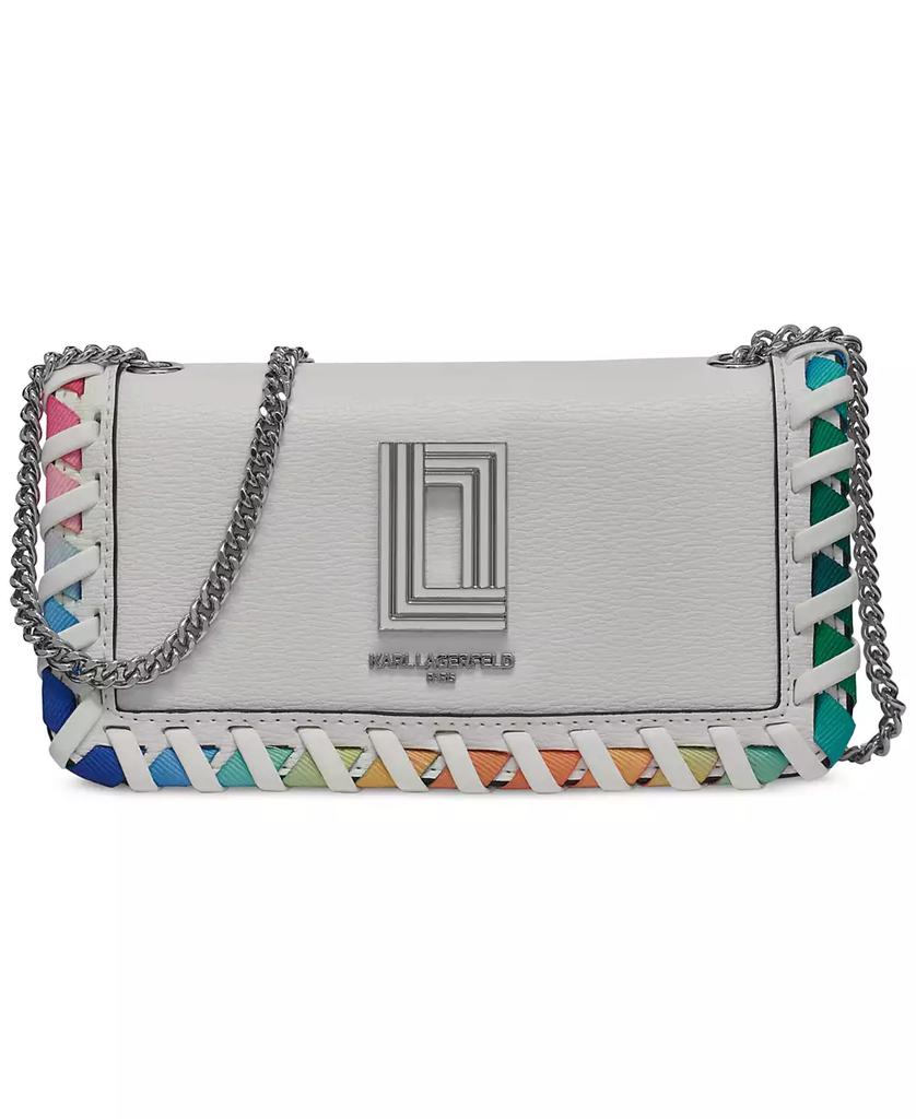 Karl LAGERFELDのサコッシュ KARL LAGERFELD PARIS Kosette Shoulder Bag with Rainbow