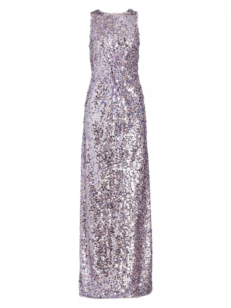 LDT Sequined Twist-Front Racer Gown 1