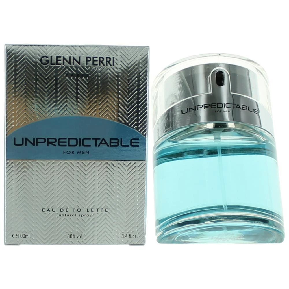GLENN PERRI 2pcs Unpredictable by , 3.4 oz Eau De Toilette Spray for Men 1