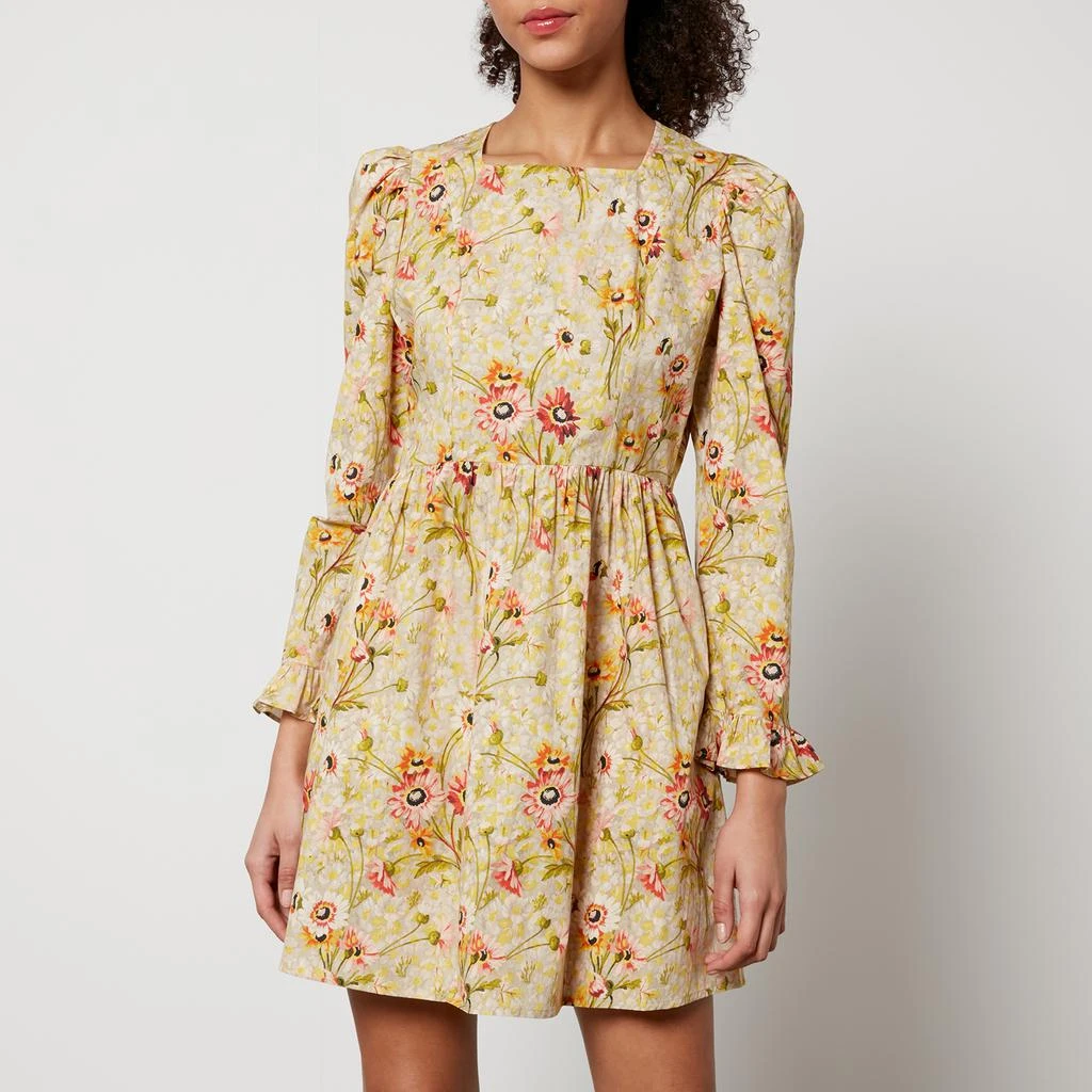 Batsheva X Laura Ashley Batsheva X Laura Ashley Prairie Floral-Print Cotton Mini Dress 1