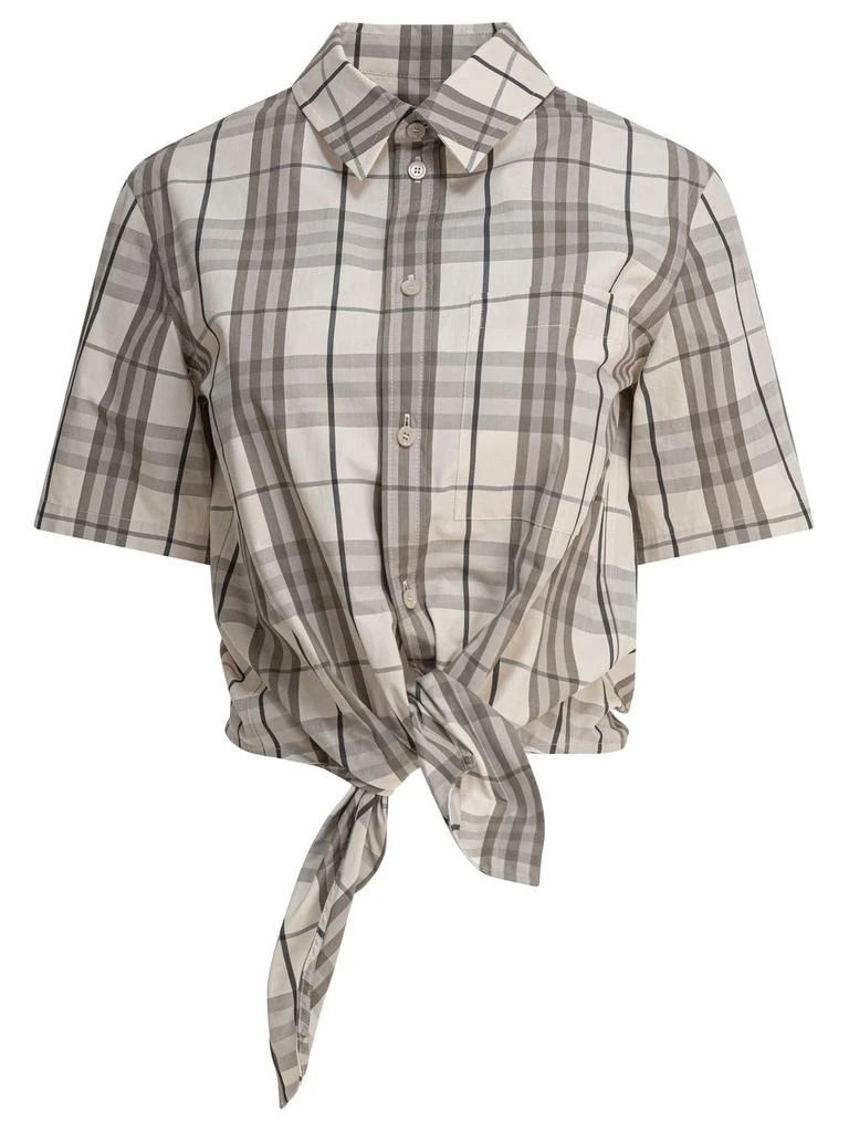 Burberry Burberry Cropped Checked Shirt 1