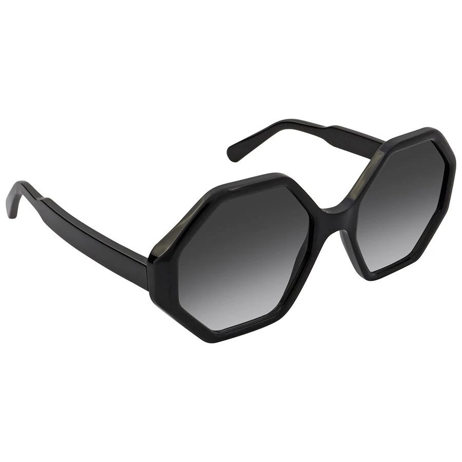 Salvatore Ferragamo Salvatore Ferragamo Grey Gradient Hexagonal Ladies Sunglasses SF1070S 001 52 3