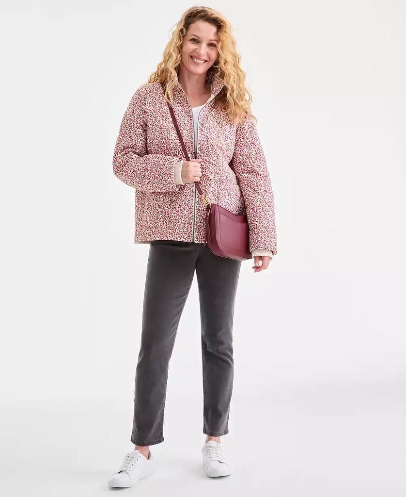 Style 
Co Women
s Cotton Printed Puffer Jacket, Macy
s Exclusive