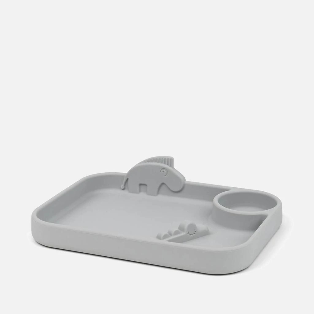 The Hut Done by Deer Peakaboo Compartment Plate - Grey 1