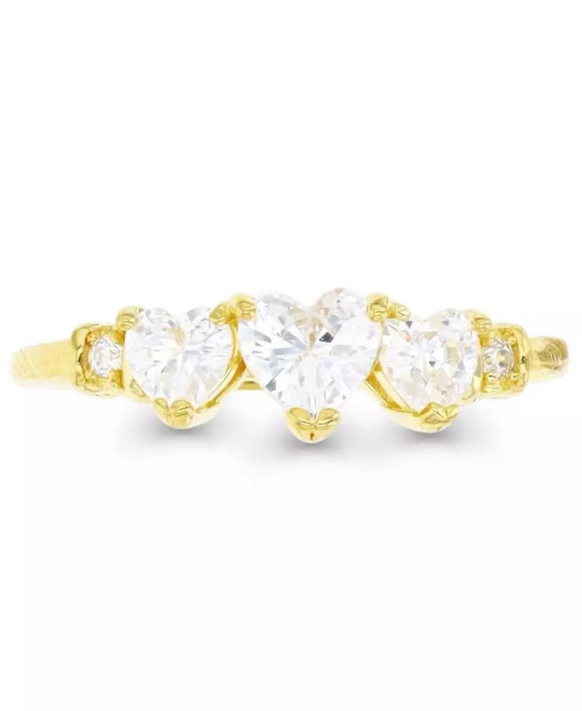 Macy's Macy’s Cubic Zirconia Anniversary Band Ring (1.596 ct. t.w.) in 14K Yellow Gold Over Sterling Silver