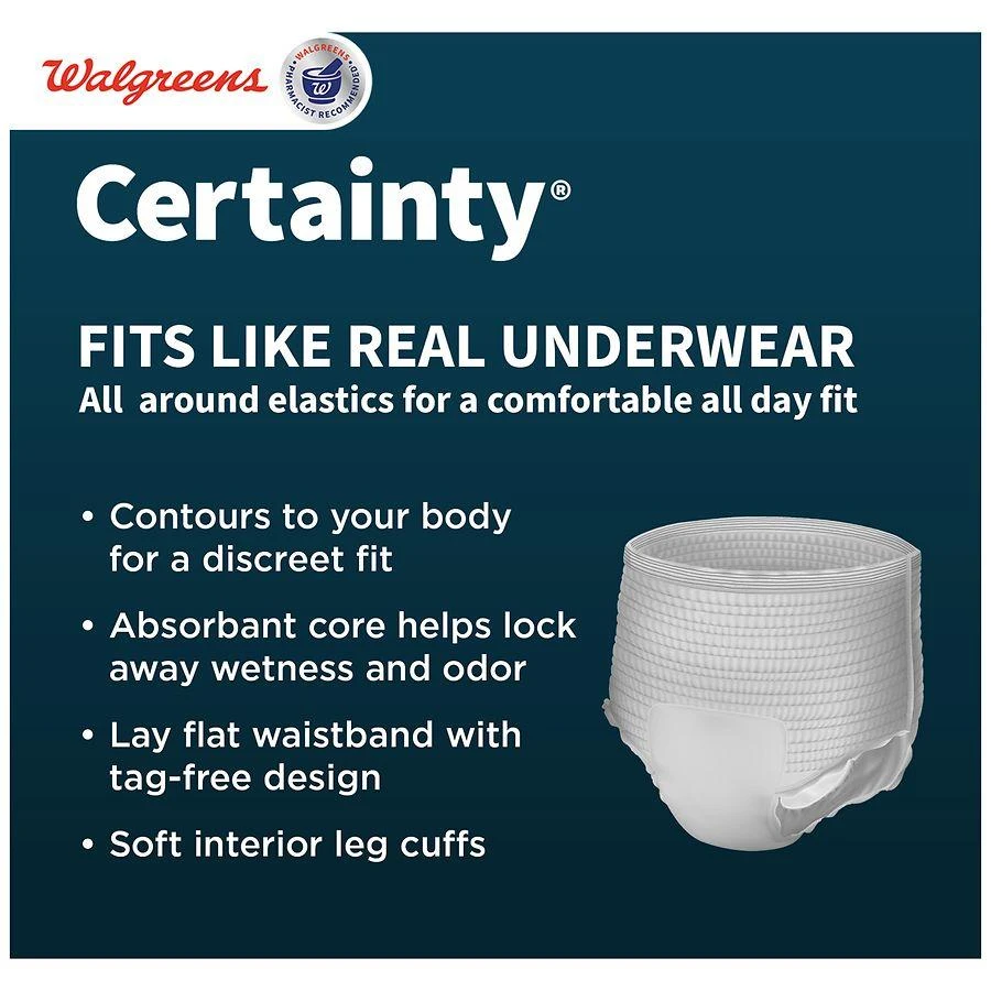 Walgreens Certainty Men's ComfortLux Underwear Maximum Absorbency XXL 4