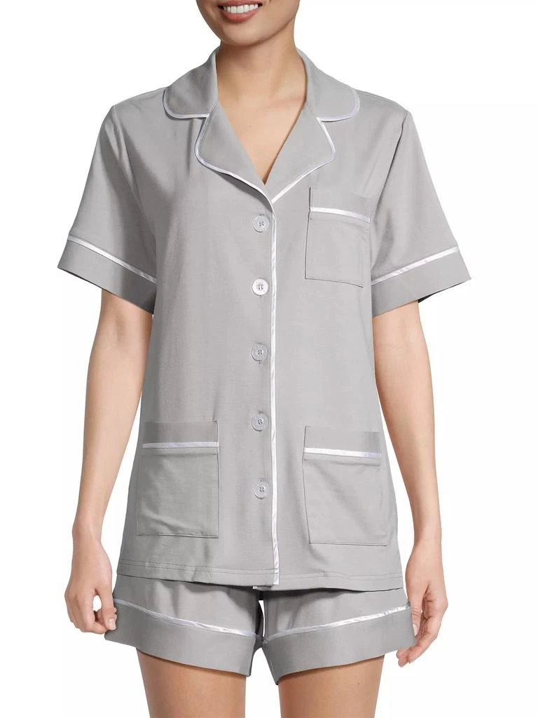 KIP. Monogrammed Luxe Cotton Pajama Set 3