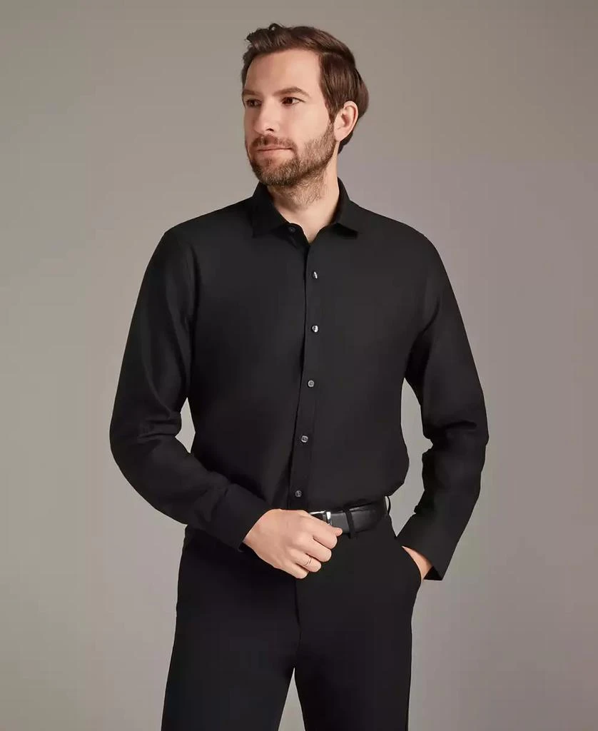 bar 111 dress shirts BarIII Men's Slim-Fit Shirt - White front closure create a sharp silhouette Bar III Men's Slim-Fit Floral