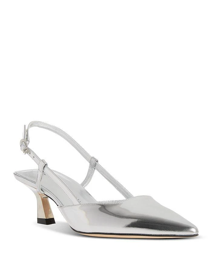 Stuart Weitzman Women's Vinnie 50 Slingback Kitten Heels 1