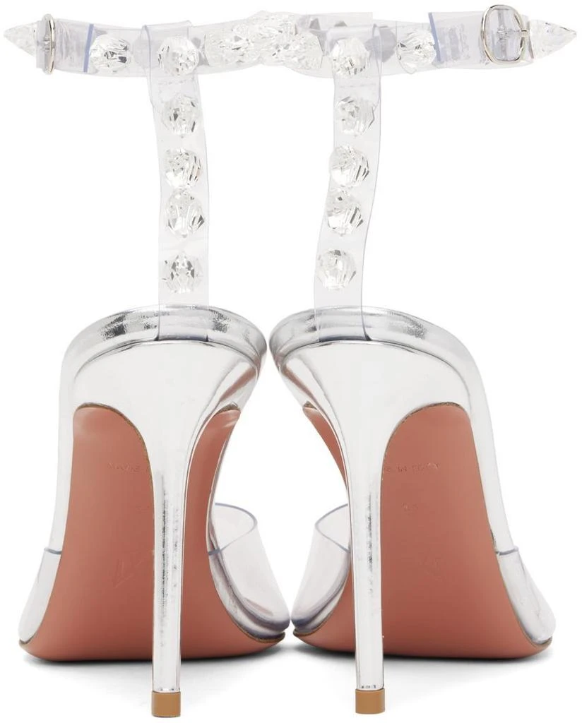 Amina Muaddi Transparent Julia Glass Heels 2