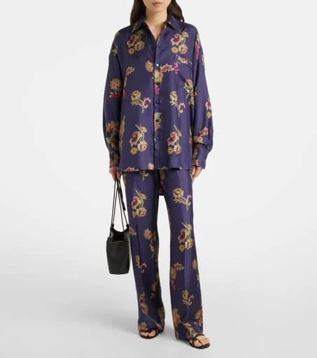 ETRO Silk palazzo pants 2