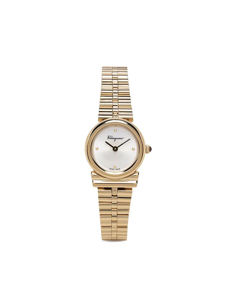 Salvatore Ferragamo Watches Gancini Horizontal 22mm - women -  -  - Gold